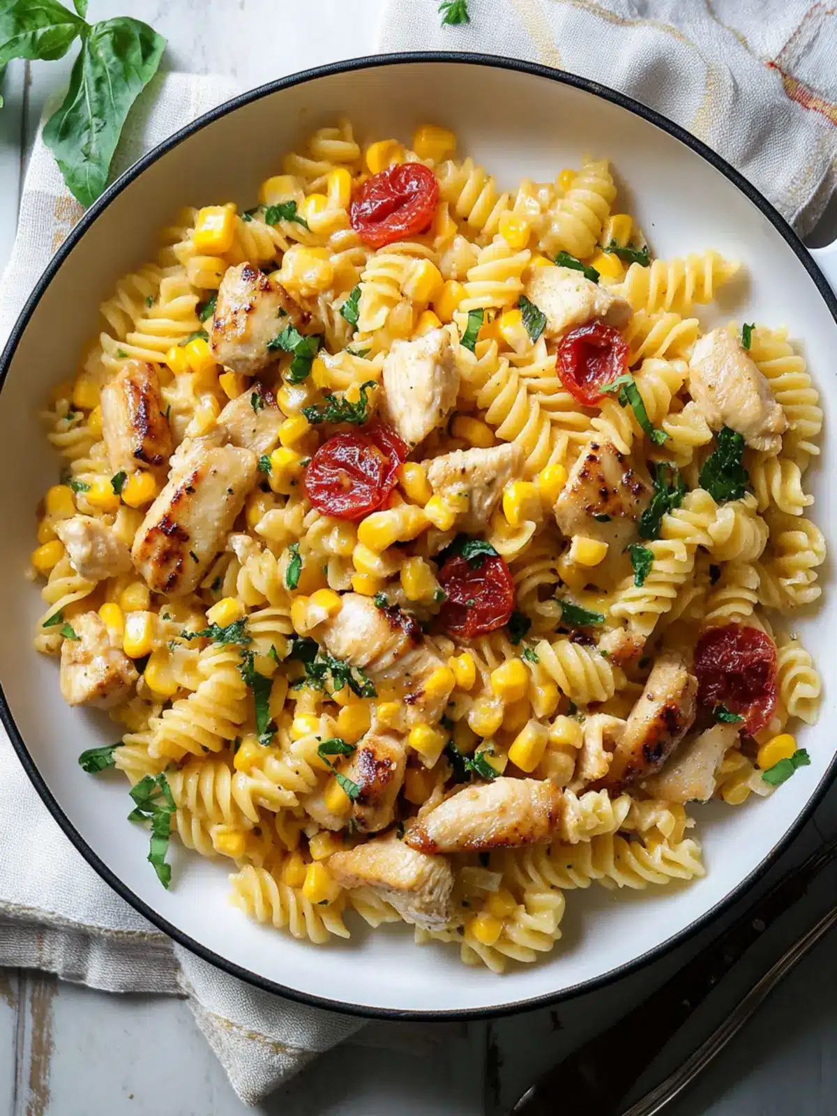 Creamy Chicken and Corn Pasta: Your Family's New Favorite Dinner 2 Chicken and Corn Pasta