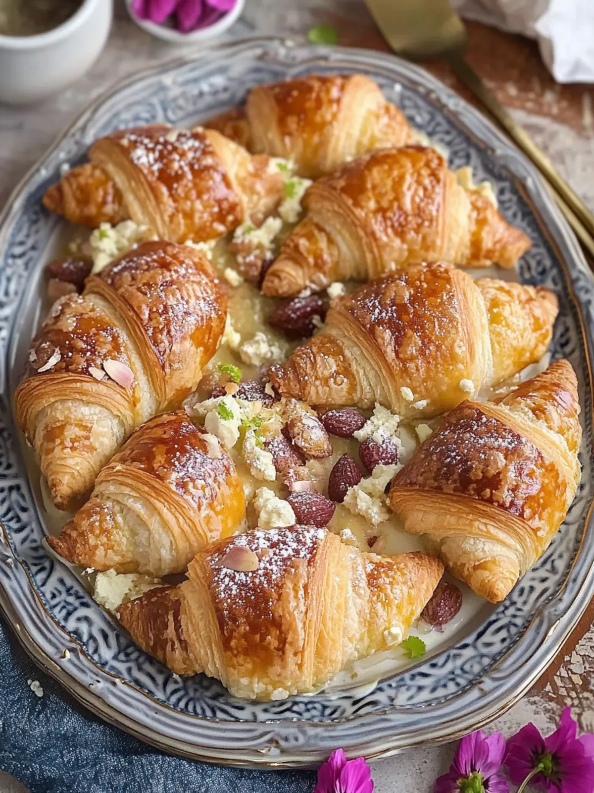 Delicious Om Ali with Mini Croissants - Easy Comfort Dessert 4 Om Ali (Mini Croissants)