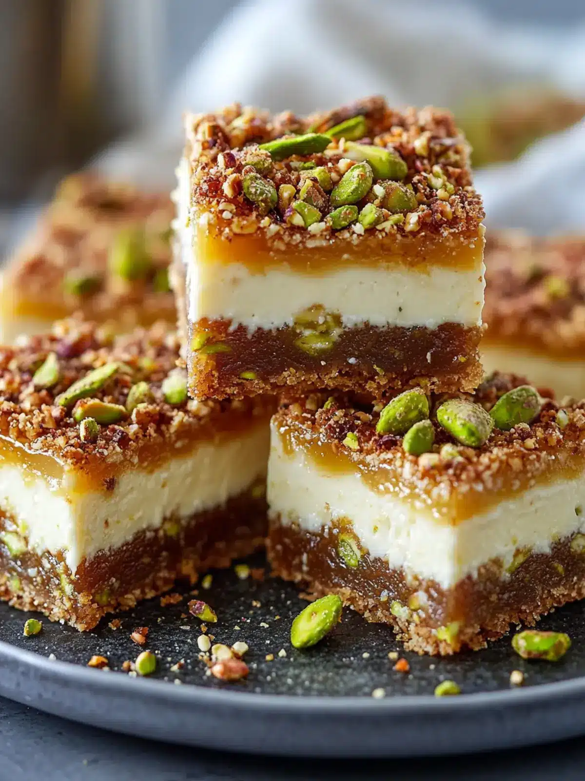 Decadent Greek Honey Pistachio Cheesecake Bars You’ll Love 3 Greek Honey Pistachio Cheesecake Bars