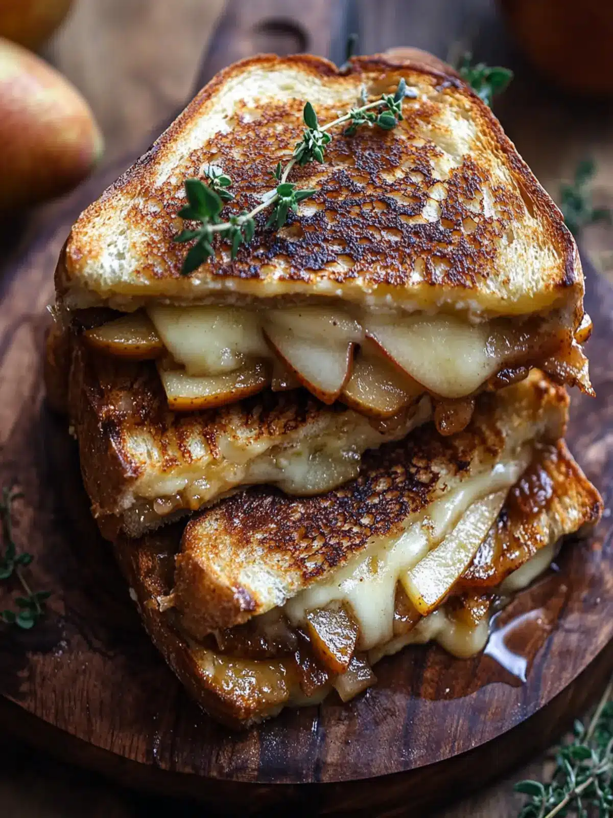 Pear & Apple Grilled Cheese: A Savory-Sweet Delight 2 Pear & Apple Grilled Cheese