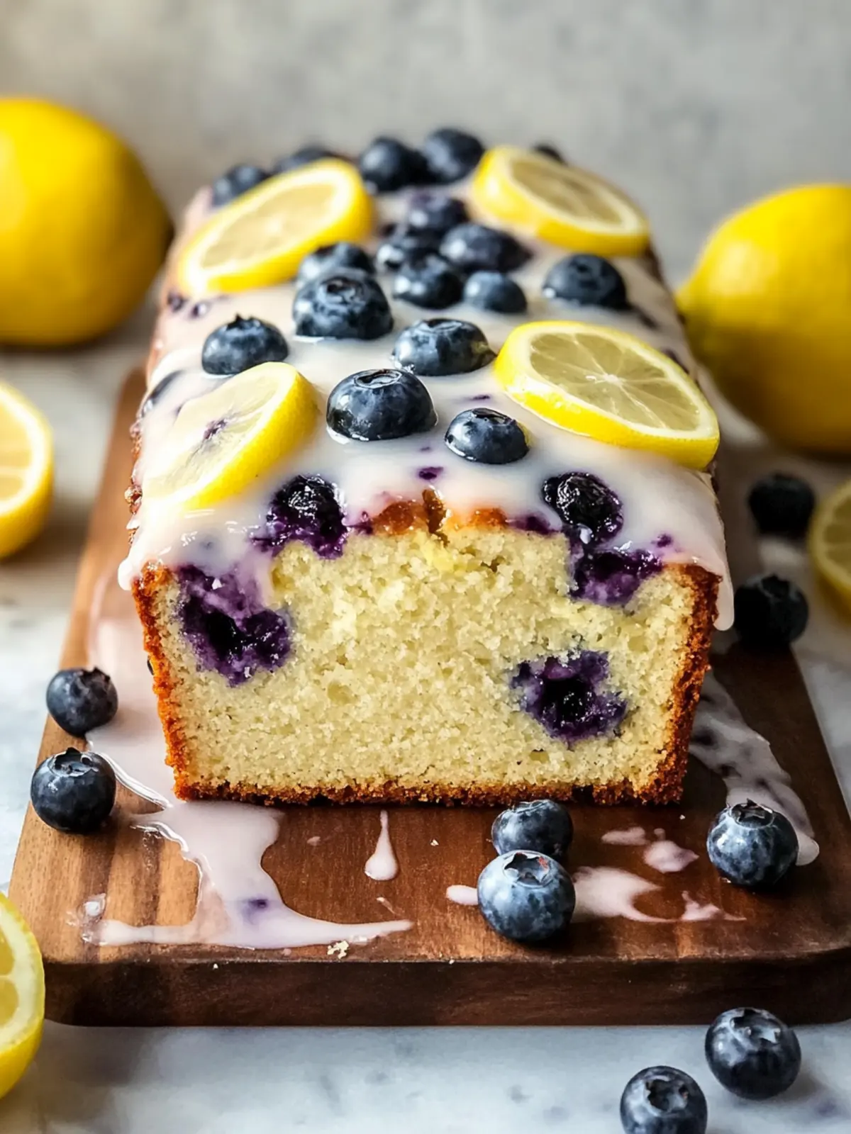 Moist Lemon Blueberry Yogurt Loaf for a Fresh Breakfast Treat 4 Lemon Blueberry Yogurt Loaf