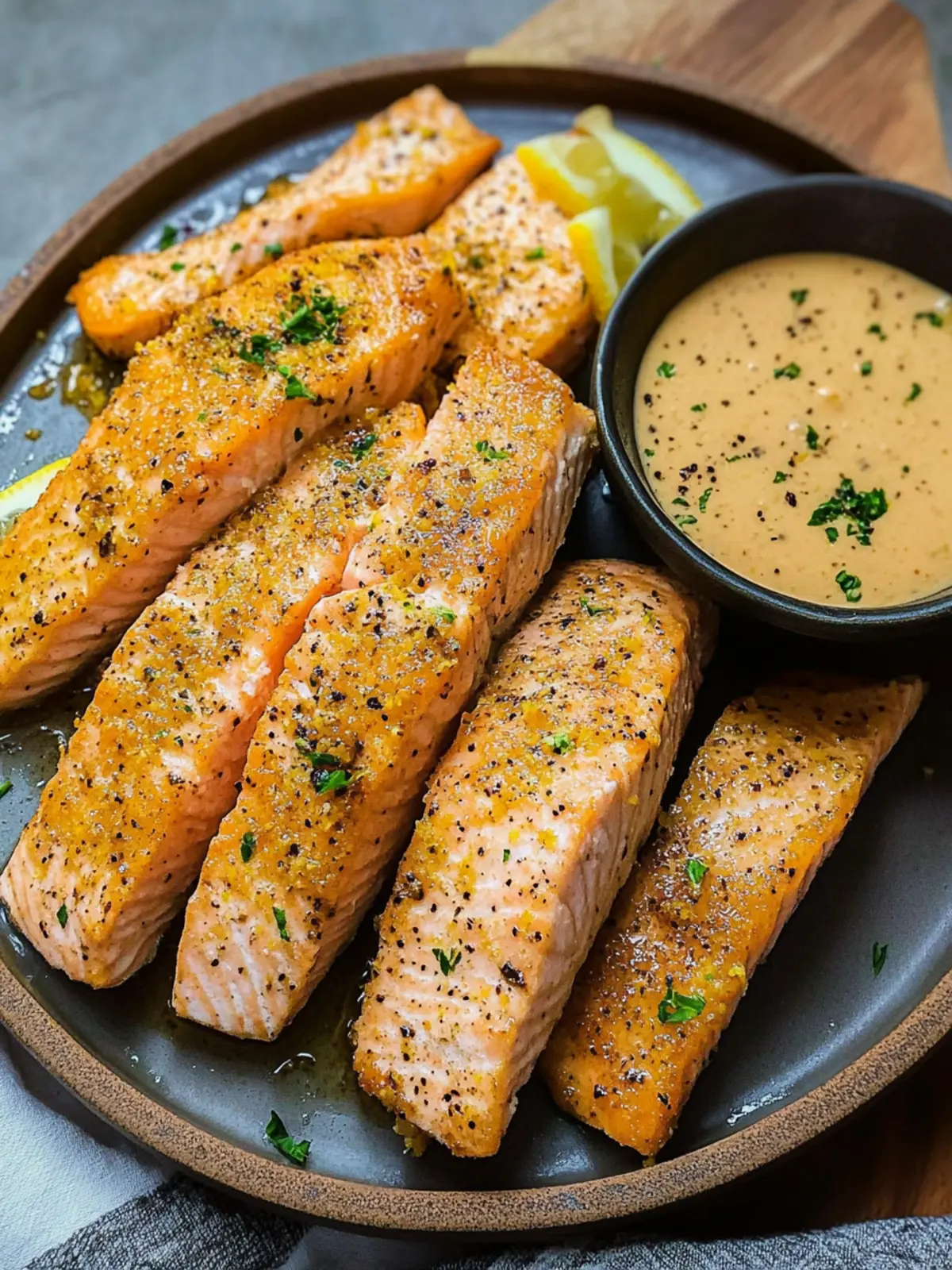 Crispy Fried Lemon Pepper Salmon Sticks for Quick Appetizers 2 Fried Lemon Pepper Salmon