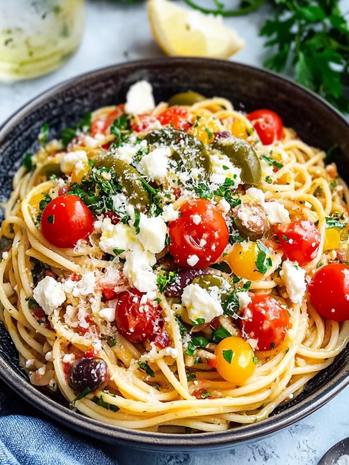 Delicious Greek Spaghetti with Artichokes and Spinach Bliss 3 Greek Spaghetti