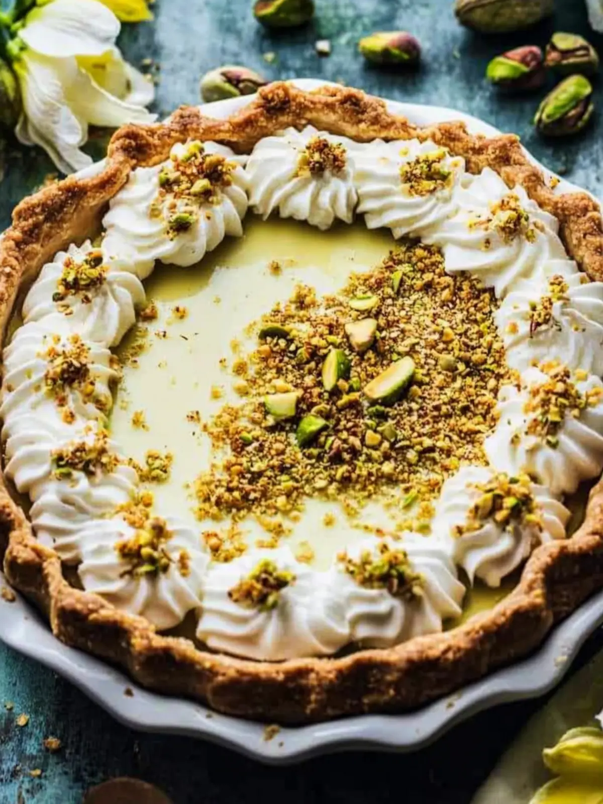 Indulge in Creamy Pistachio Custard Pie for Sweet Celebrations 5 Pistachio Custard Pie