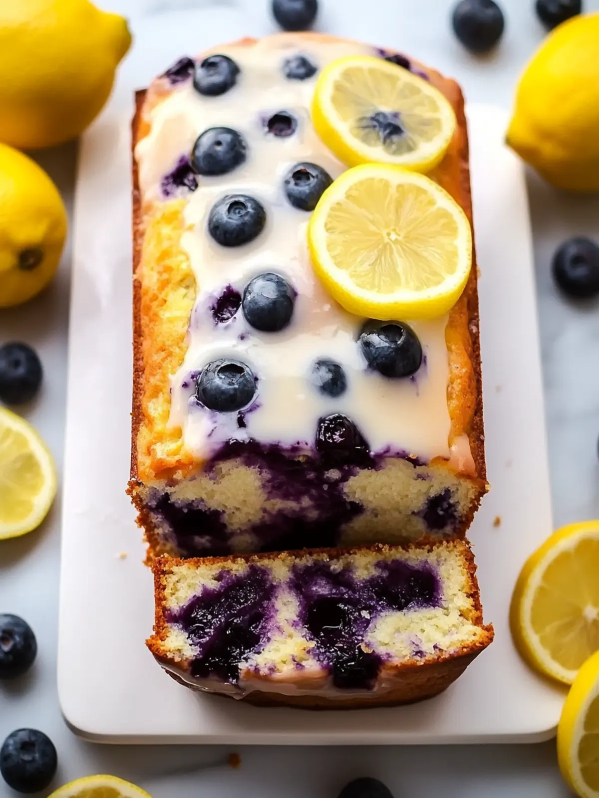 Moist Lemon Blueberry Yogurt Loaf for a Fresh Breakfast Treat 3 Lemon Blueberry Yogurt Loaf