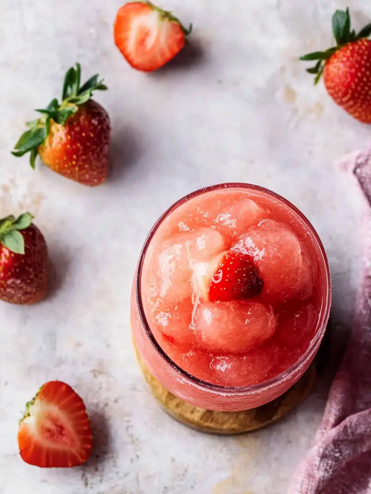 Delicious Strawberry Soju Slushie to Chill Your Summer Days 4 Strawberry Soju Slushie