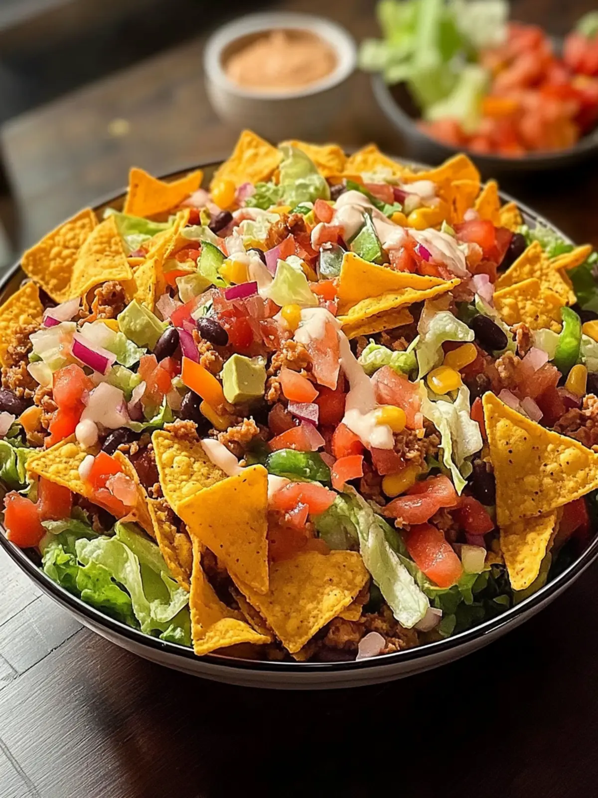Doritos Taco Salad: Quick, Crunchy Delight for Any Gathering 5 Doritos Taco Salad