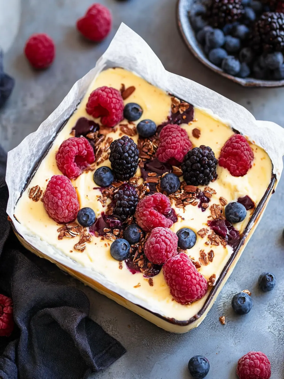 Delicious Baked Yogurt Cake with Fresh Berries Surprise 2 Baked Yogurt