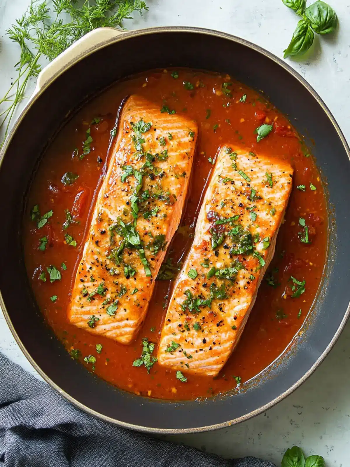 Garlic Salmon in Tomato Sauce: A Flavorful Home-Cooked Delight 3 Garlic Salmon in Tomato Sauce