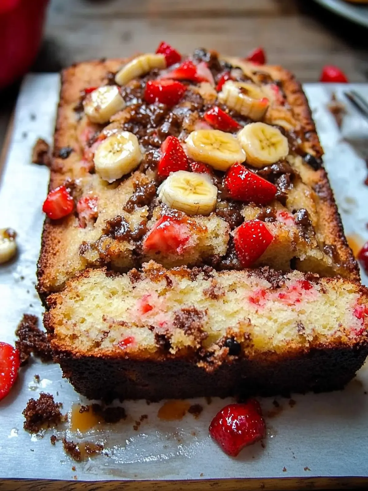 Deliciously Moist Banana Split Bread for Family Mornings 2 Banana Split Bread