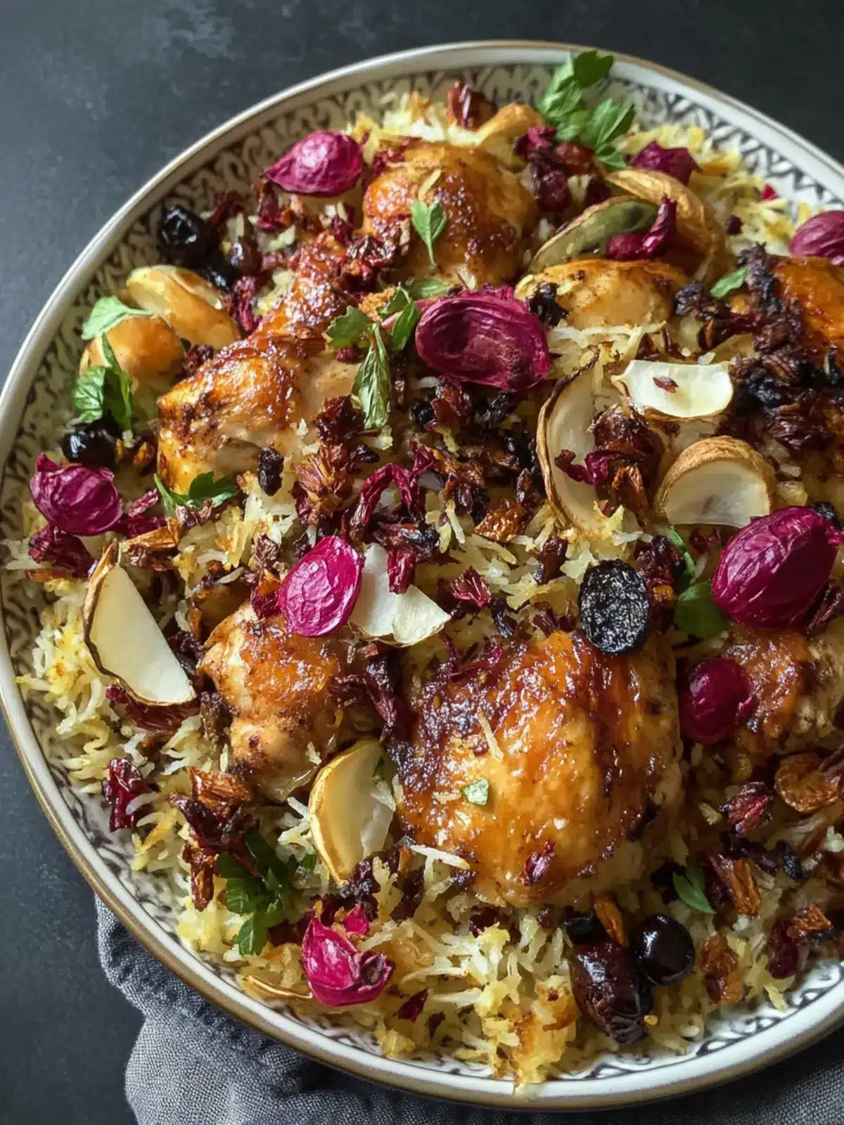 Savor Persian-Inspired Chicken with Fluffy Saffron Rice 4 Persian-Inspired Chicken