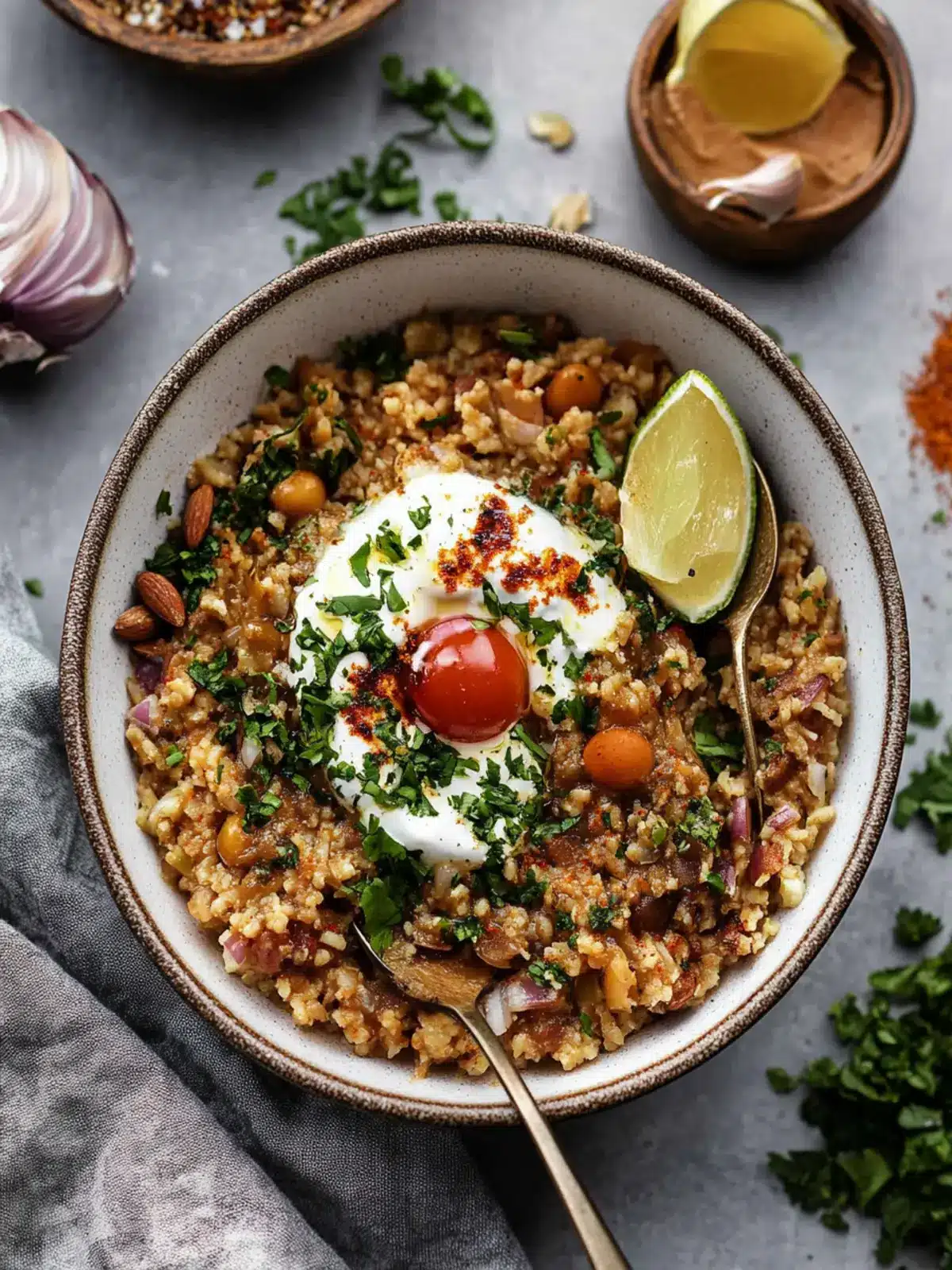 Mujadara: Comforting Lentils and Rice with Sweet Onions 5 Mujadara