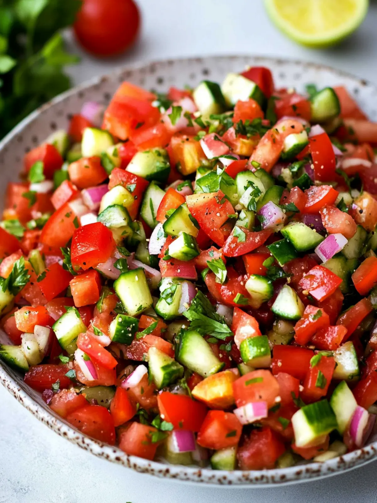 Zesty Persian Shirazi Salad: Freshness in Every Bite 2 Persian Shirazi Salad