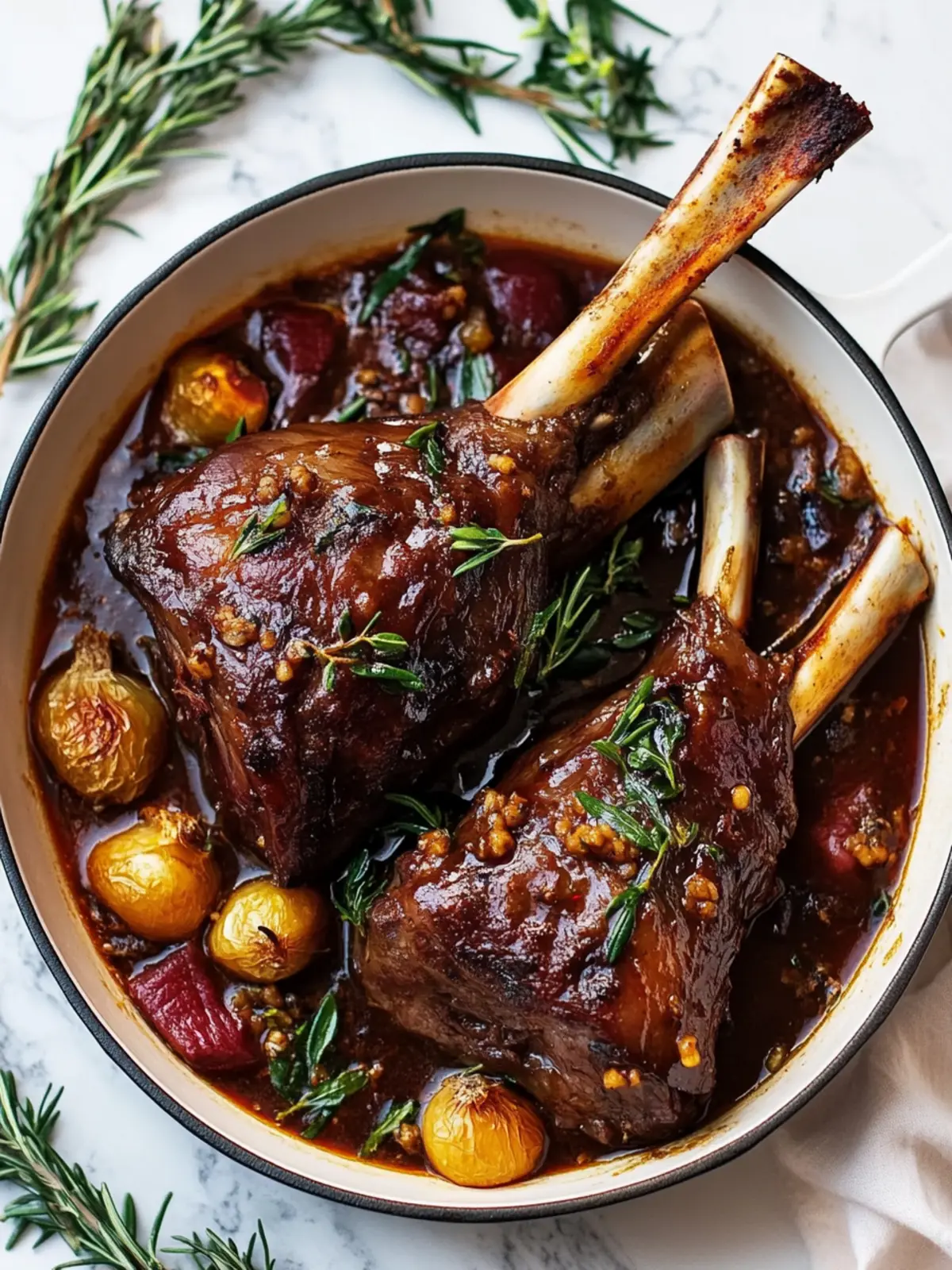 Braised Lamb Shanks with Sweet Dried Fruit Bliss 2 Braised Lamb Shanks