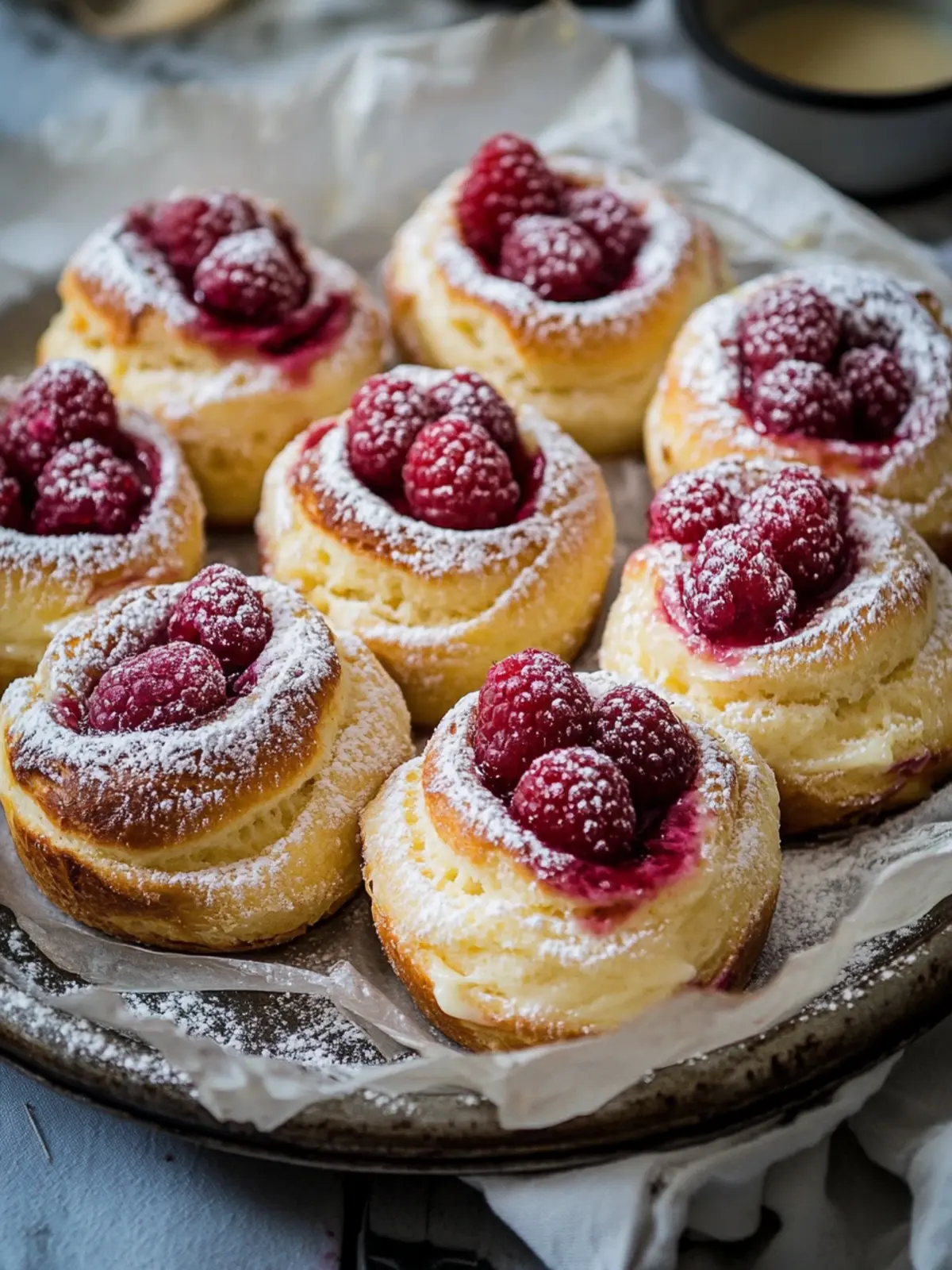 Raspberry Custard Buns: A Taste of Cozy Norwegian Delight 3 Raspberry Custard Buns
