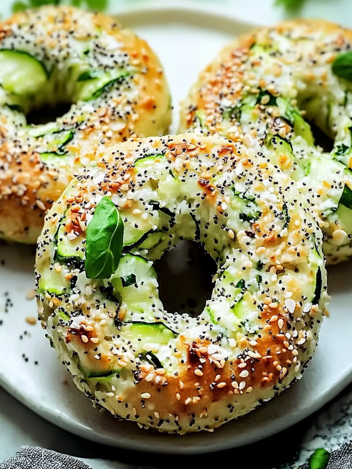 Gluten-Free Zucchini Bagels: Wholesome Breakfast Treat 4 Zucchini Bagels