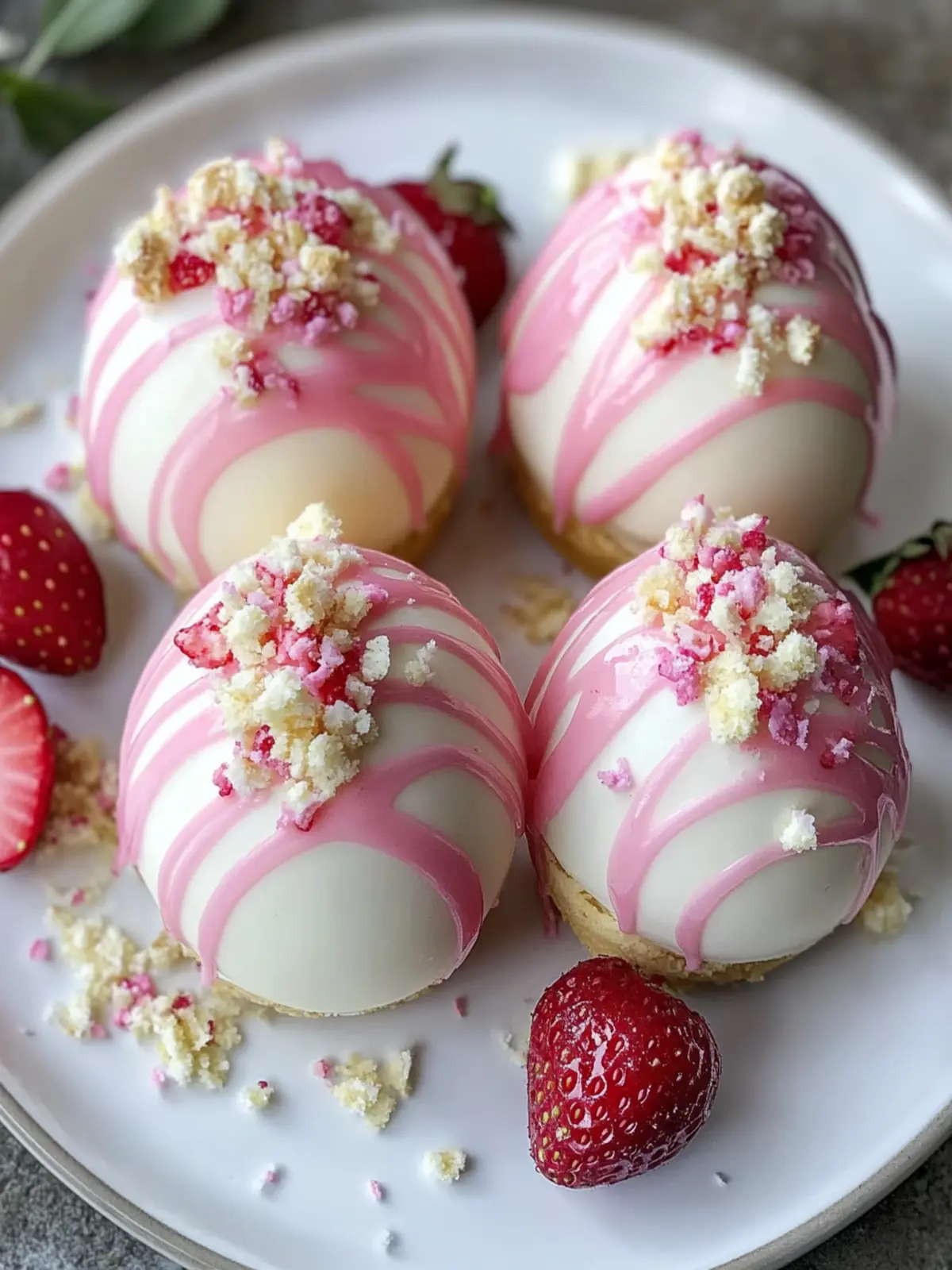Strawberry Shortcake Easter Egg Bombs: No-Bake Spring Bliss 4 Strawberry Shortcake Easter Egg Bombs