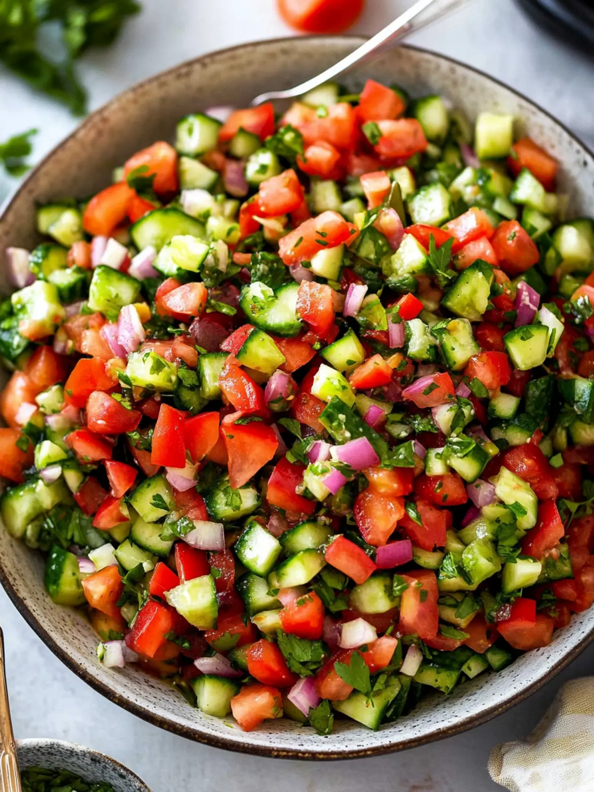Zesty Persian Shirazi Salad: Freshness in Every Bite 4 Persian Shirazi Salad