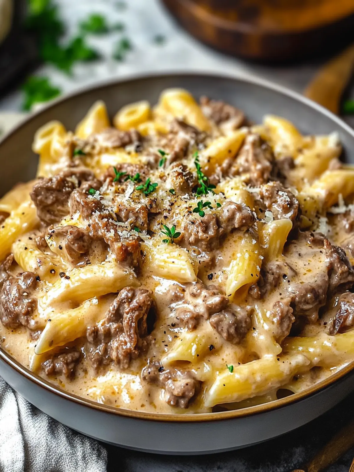 High Protein Creamy Beef Pasta for Cozy Nights In 3 High Protein Creamy Beef Pasta