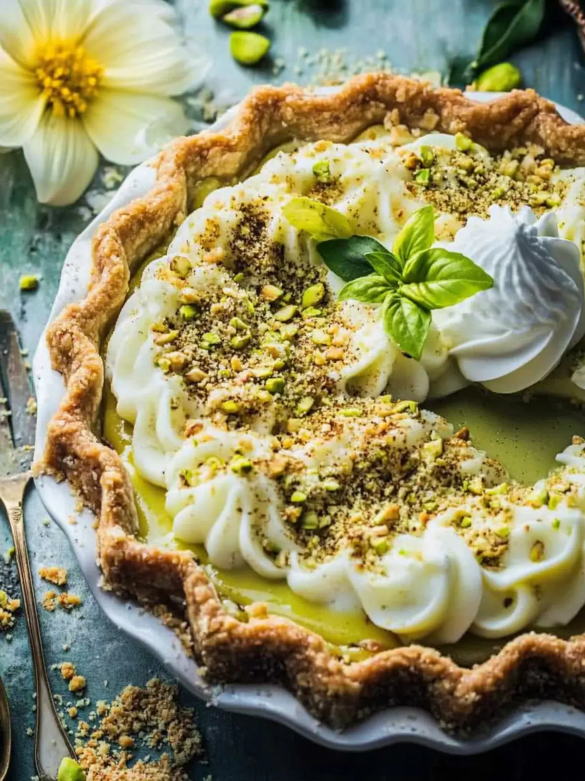 Indulge in Creamy Pistachio Custard Pie for Sweet Celebrations 3 Pistachio Custard Pie