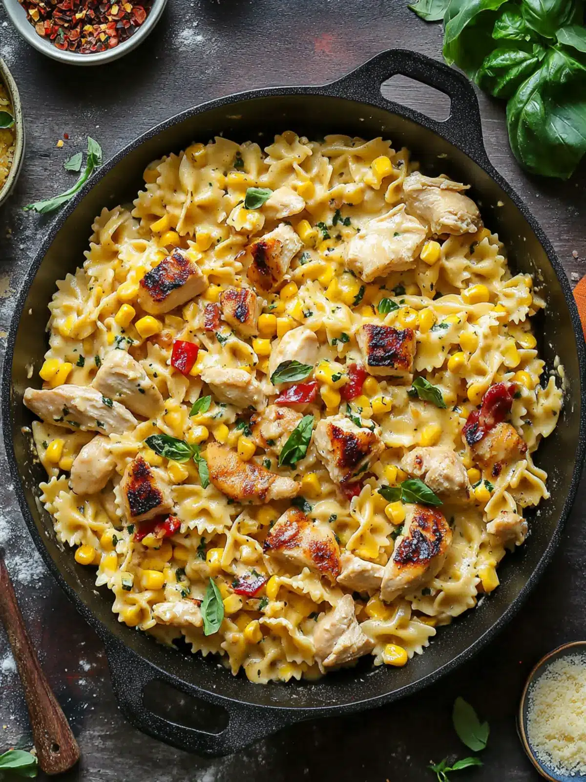 Creamy Chicken and Corn Pasta in Just 30 Minutes Delish 4 Creamy Chicken and Corn Pasta