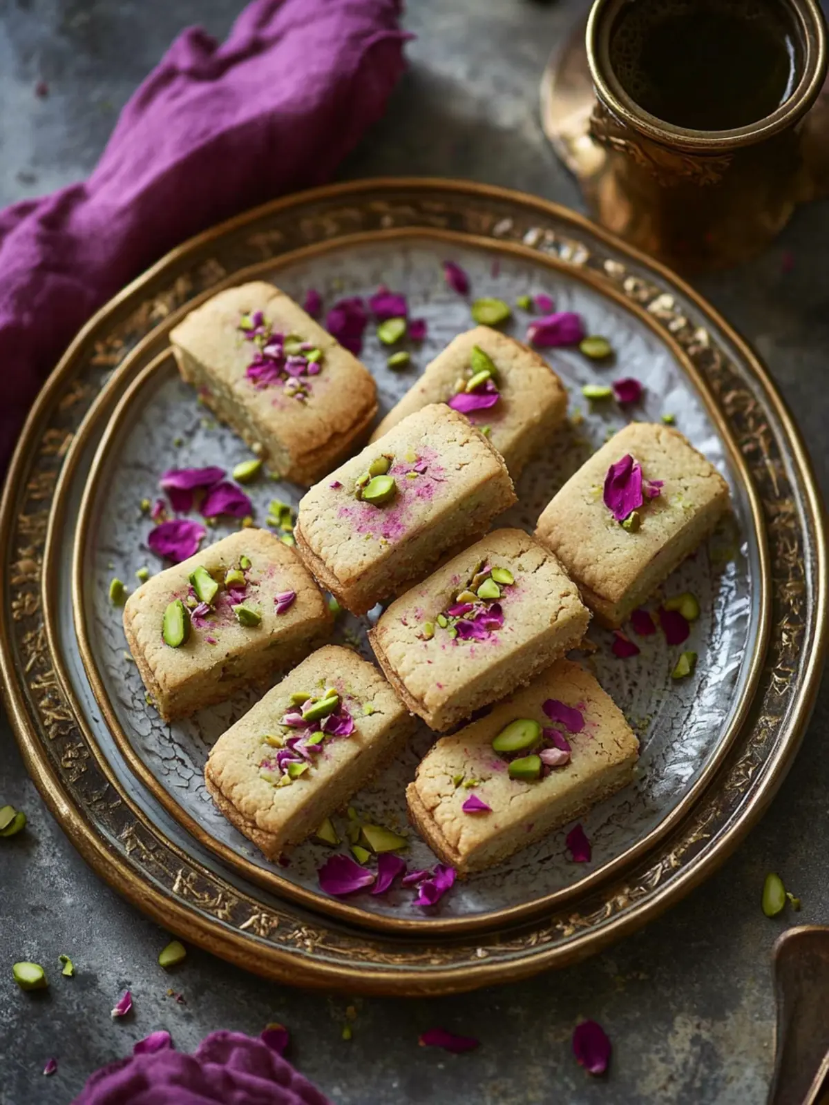 Pistachio and Rose Shortbread: Celebrate with Easy Bliss 2 Pistachio and Rose Shortbread