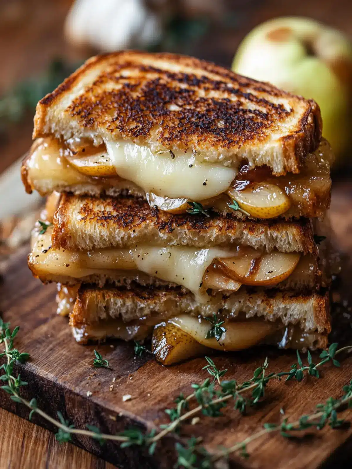 Pear & Apple Grilled Cheese: A Savory-Sweet Delight 5 Pear & Apple Grilled Cheese