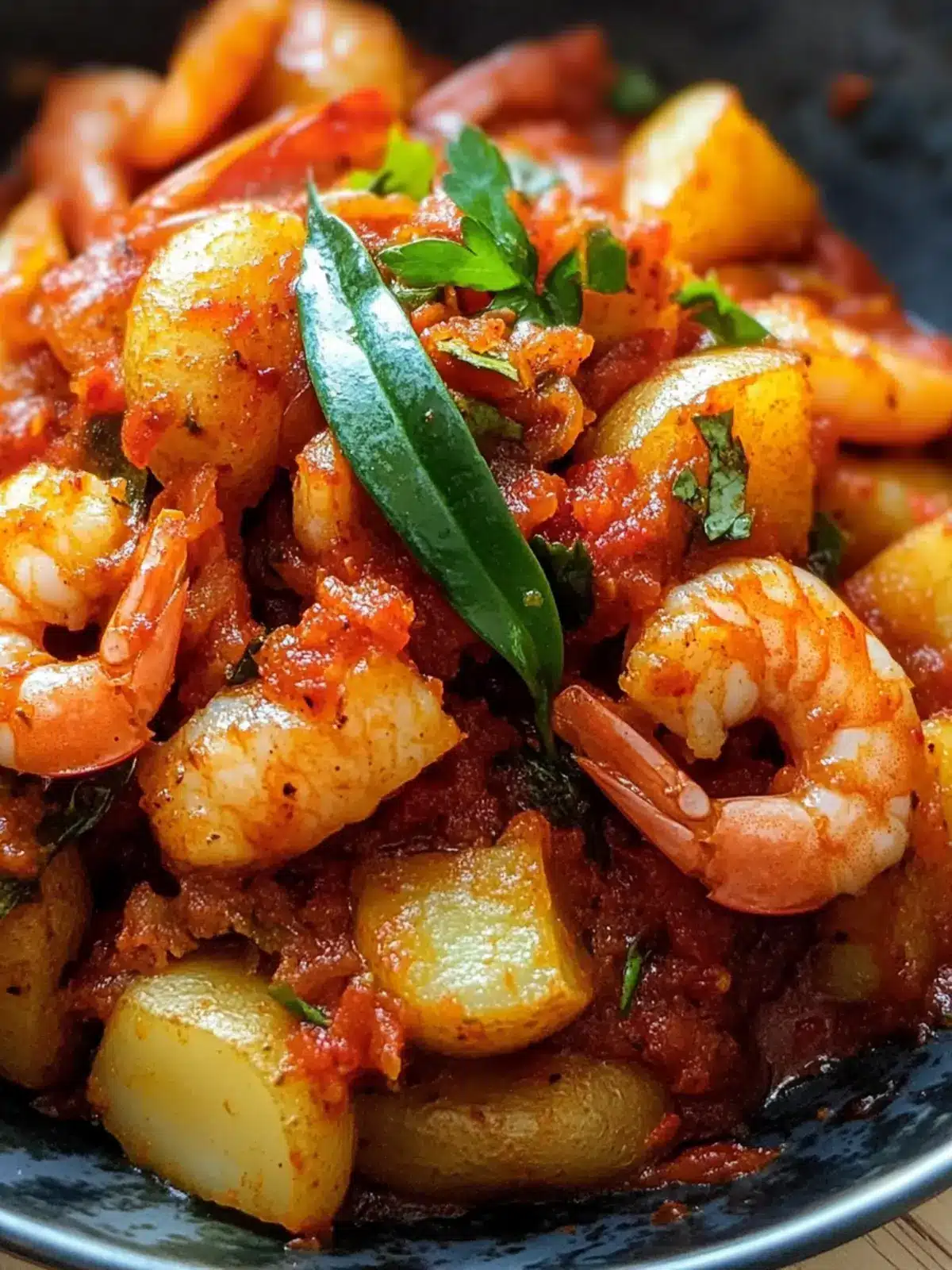 Savor Shrimp and Potatoes in Spicy Sambal Bliss! 3 Shrimp and Potatoes in Sambal