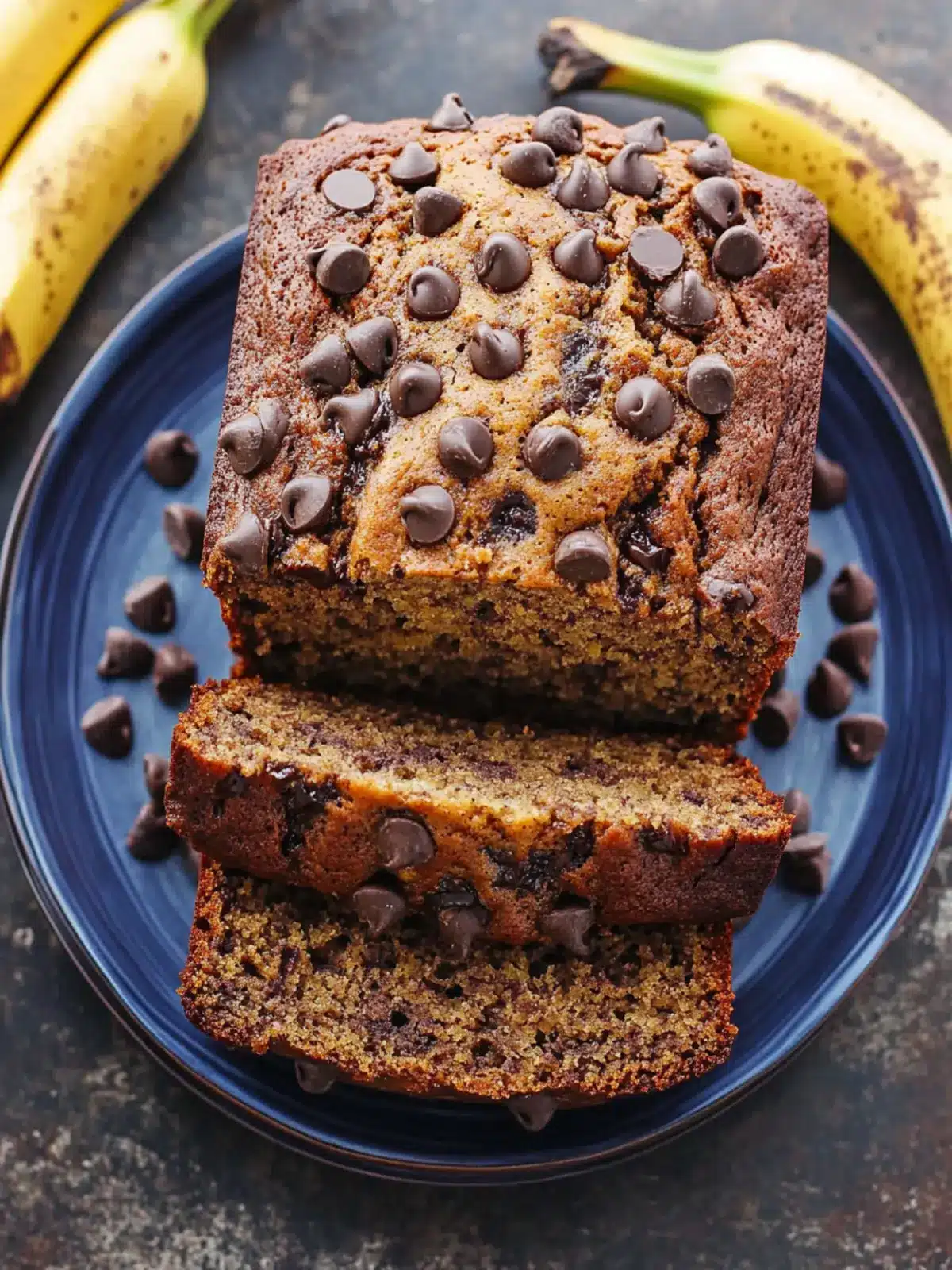 Irresistibly Moist Chocolate Chip Banana Bread Recipe 3 Chocolate Chip Banana Bread