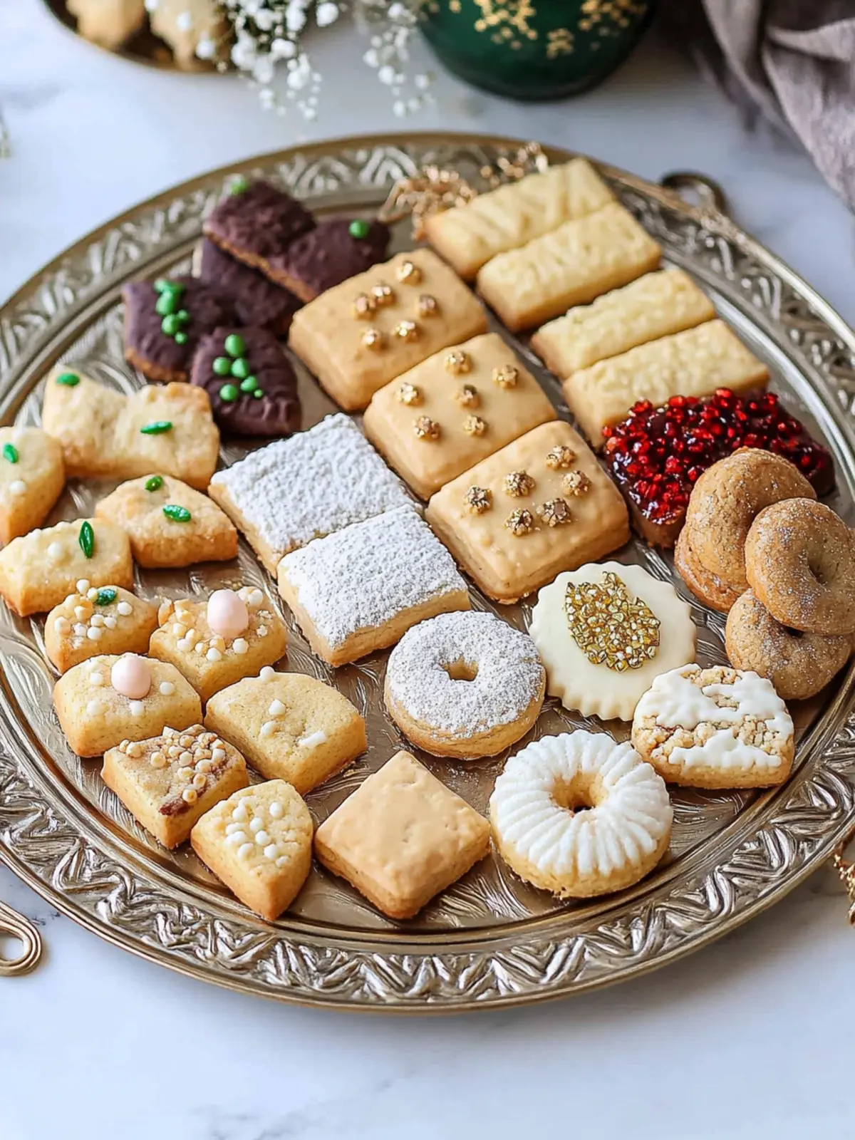 Delightful Eid Cookies Platter – One Dough, Five Joyful Treats 3 Eid Cookies Platter