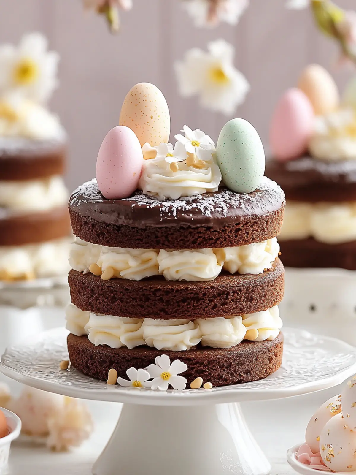 Mini Easter Layer Cakes – A Rich Delight for Your Celebration 2 Mini Easter Layer Cakes