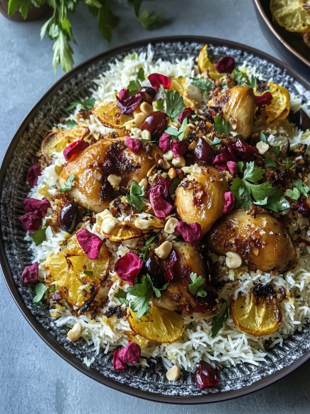 Savor Persian-Inspired Chicken with Fluffy Saffron Rice 2 Persian-Inspired Chicken