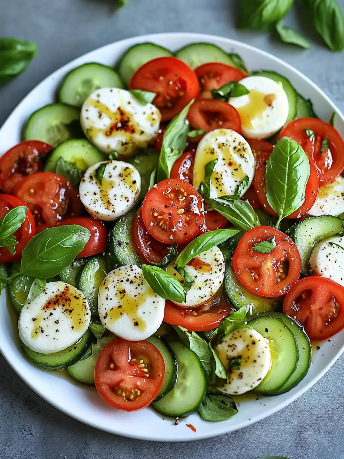 Refreshing Cucumber Caprese Salad for Easy Summer Dining 5 Cucumber Caprese Salad