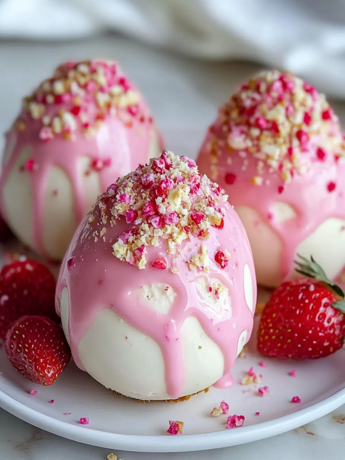 Strawberry Shortcake Easter Egg Bombs: No-Bake Spring Bliss 5 Strawberry Shortcake Easter Egg Bombs