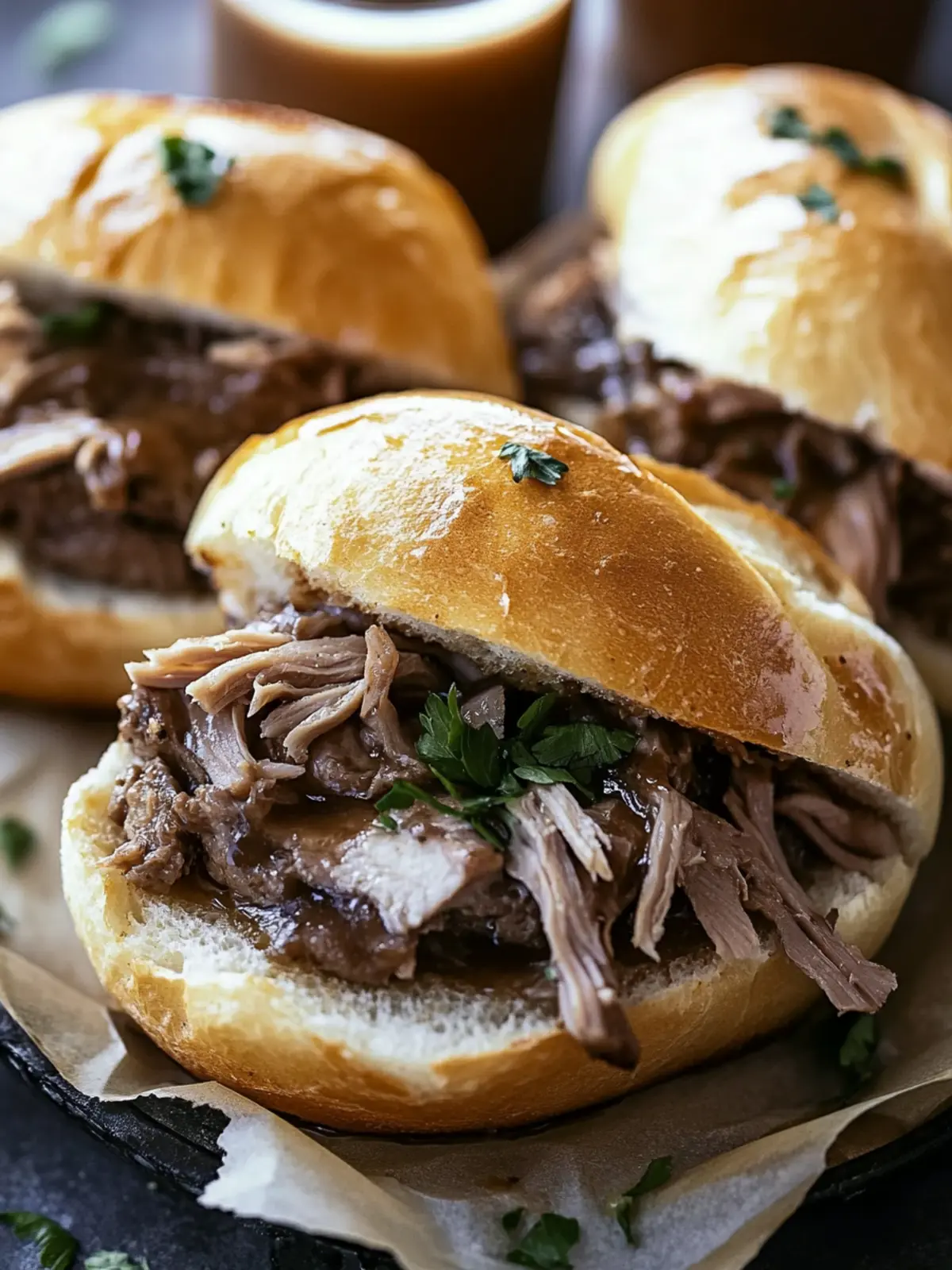 Savory French Dip Sandwiches to Satisfy Your Hunger Today 3 French Dip Sandwiches