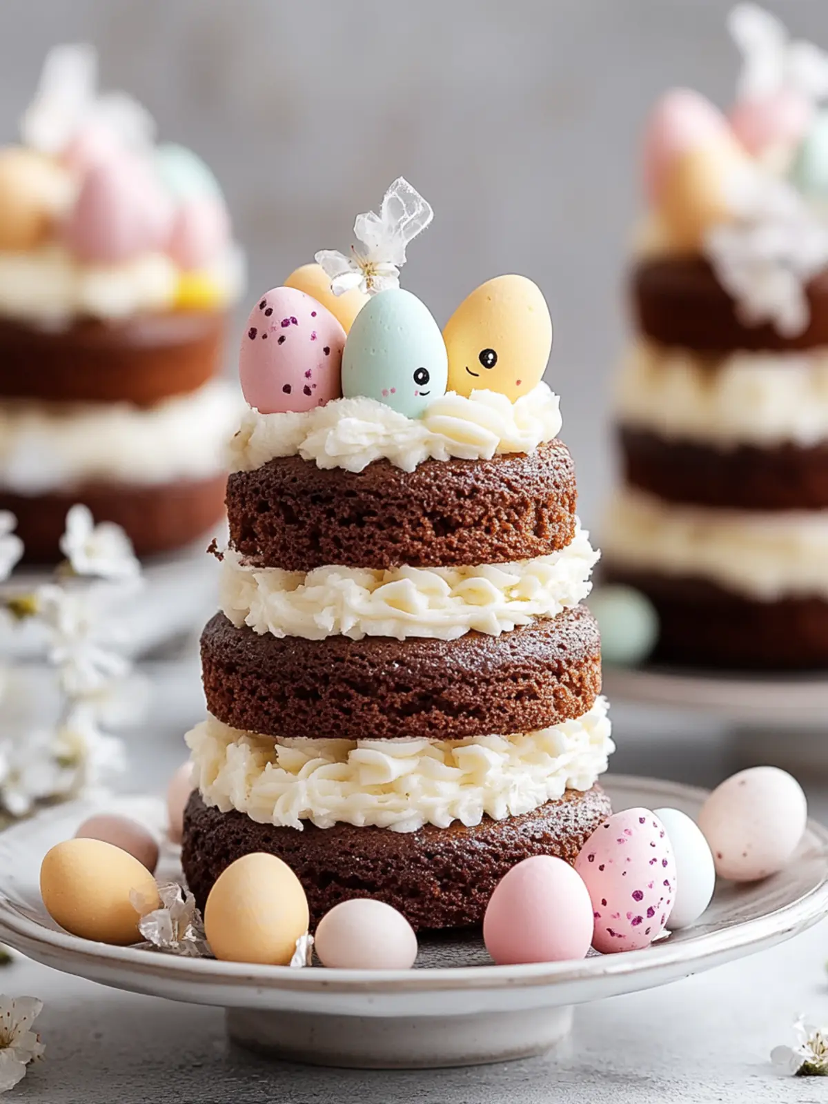 Mini Easter Layer Cakes – A Rich Delight for Your Celebration 5 Mini Easter Layer Cakes