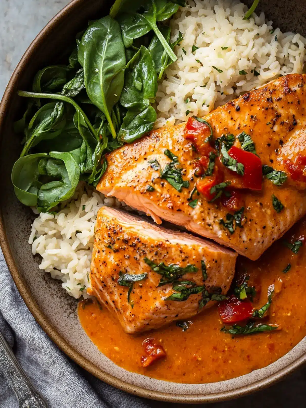 Crispy Salmon with Roasted Red Pepper Sauce You’ll Love 3 Crispy Salmon with Roasted Red Pepper Sauce