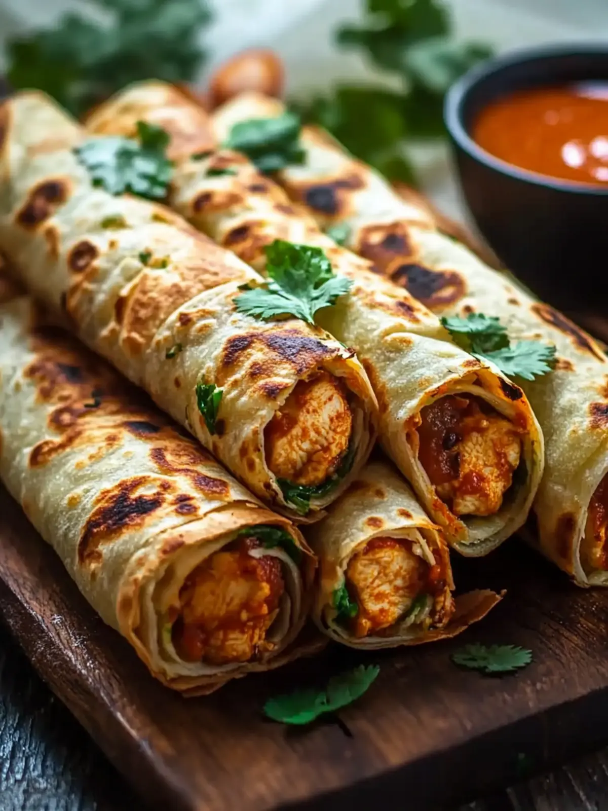 Savory Chicken Tikka Paratha Rolls – Easy to Customize Delight 4 Chicken Tikka Paratha Rolls