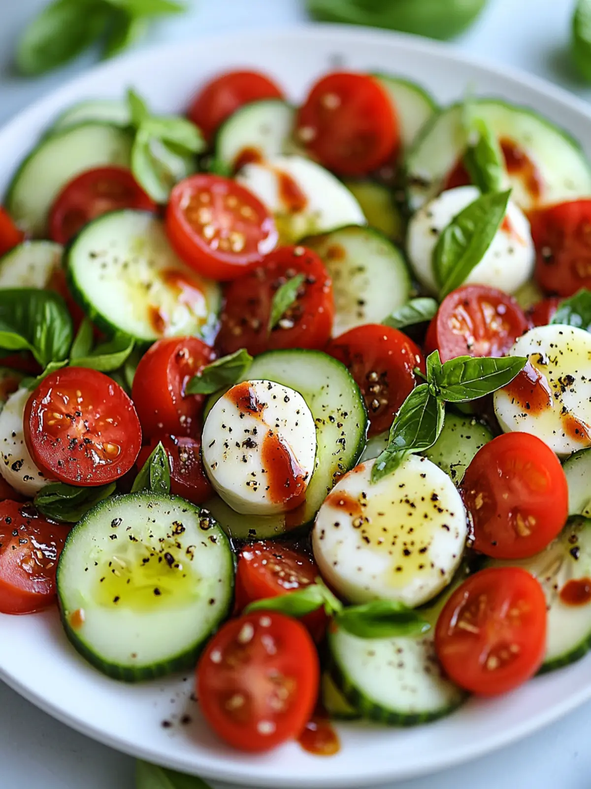 Refreshing Cucumber Caprese Salad for Easy Summer Dining 2 Cucumber Caprese Salad