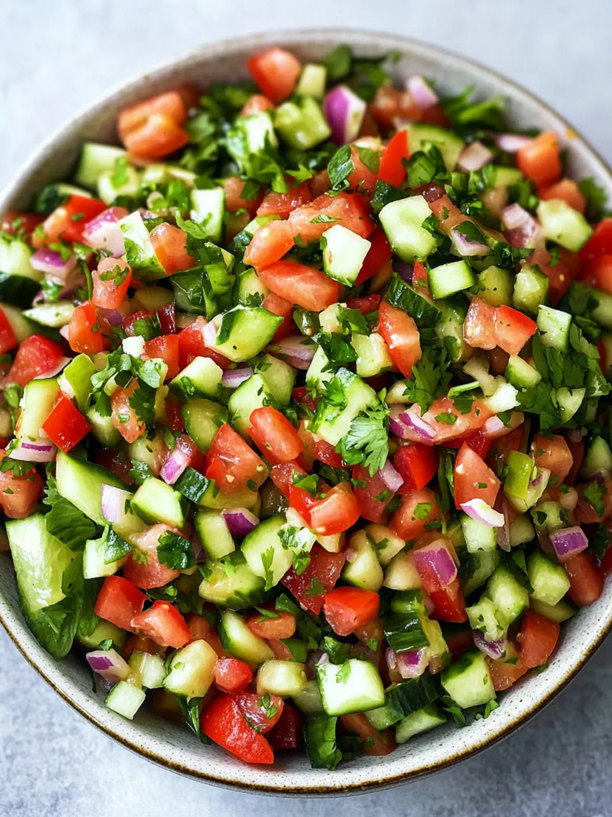Zesty Persian Shirazi Salad: Freshness in Every Bite 3 Persian Shirazi Salad