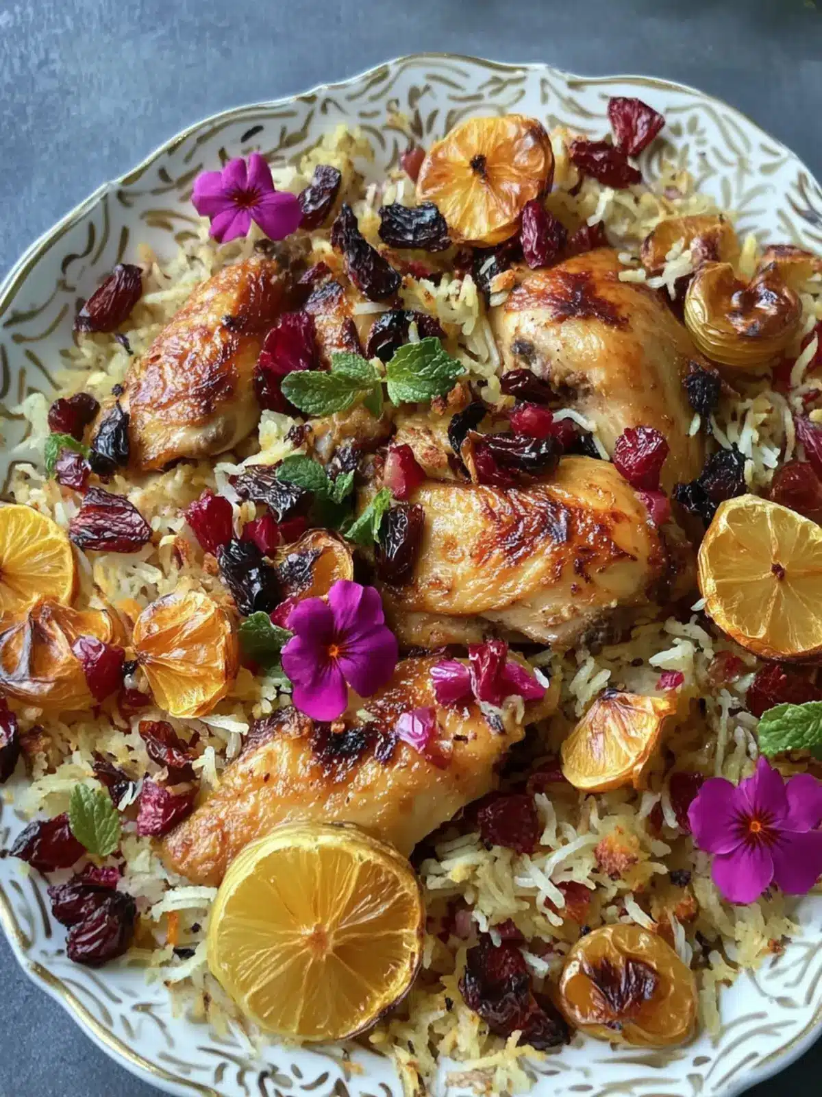 Savor Persian-Inspired Chicken with Fluffy Saffron Rice 3 Persian-Inspired Chicken