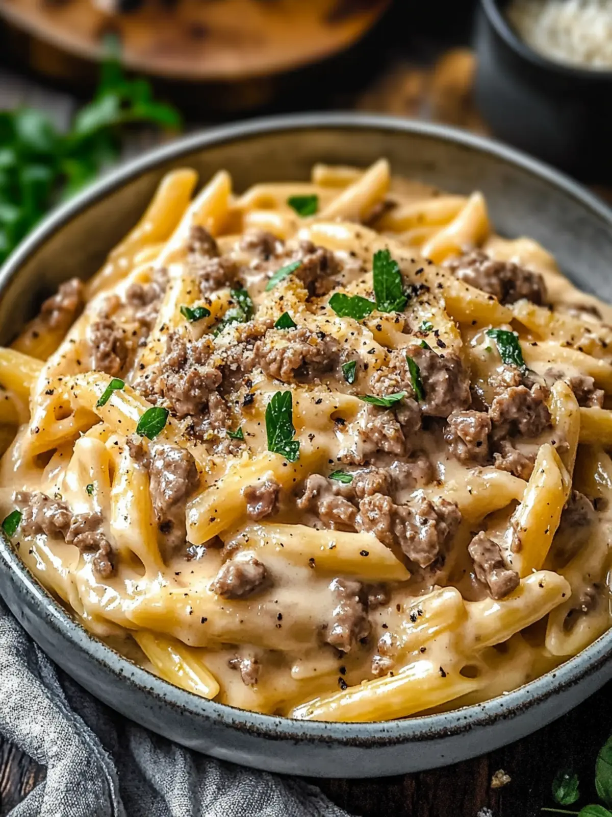 Irresistible High Protein Creamy Beef Pasta for Cozy Nights