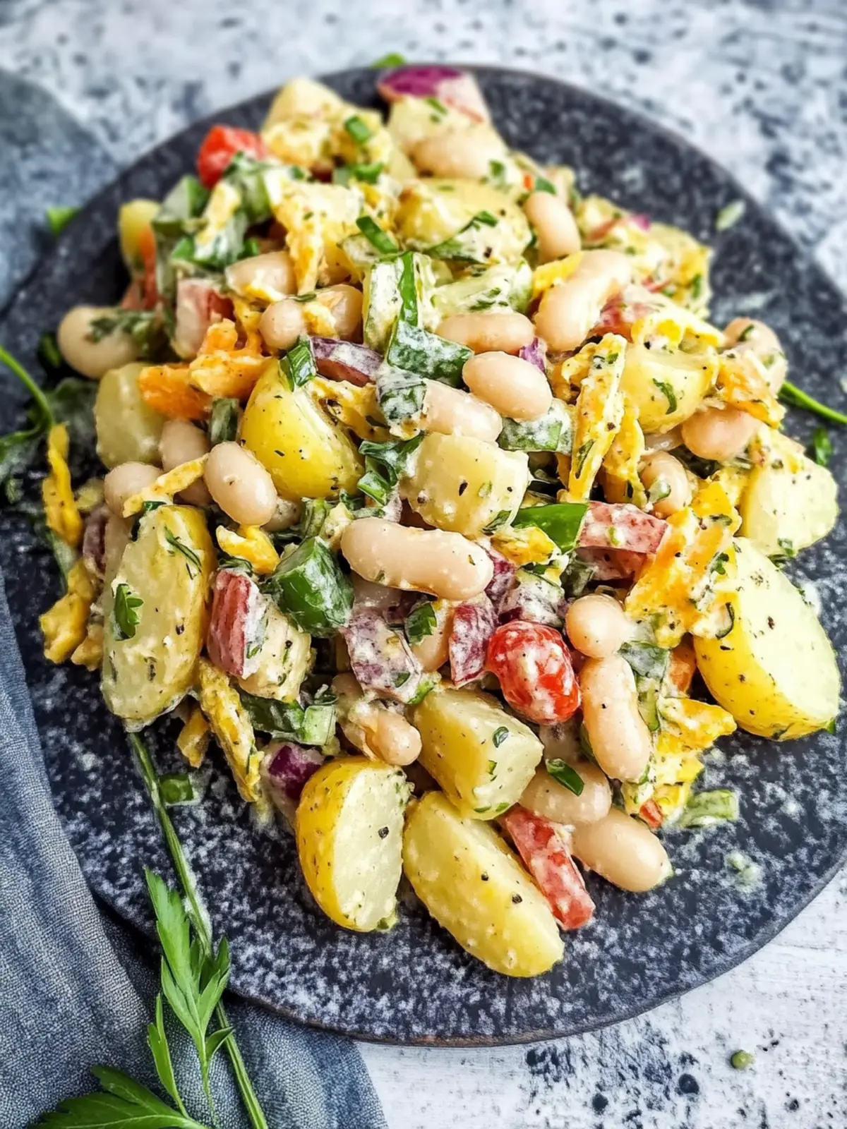 Brighten Up Your BBQ with Yellow Bean & Potato Salad 3 Yellow Bean & Potato Salad