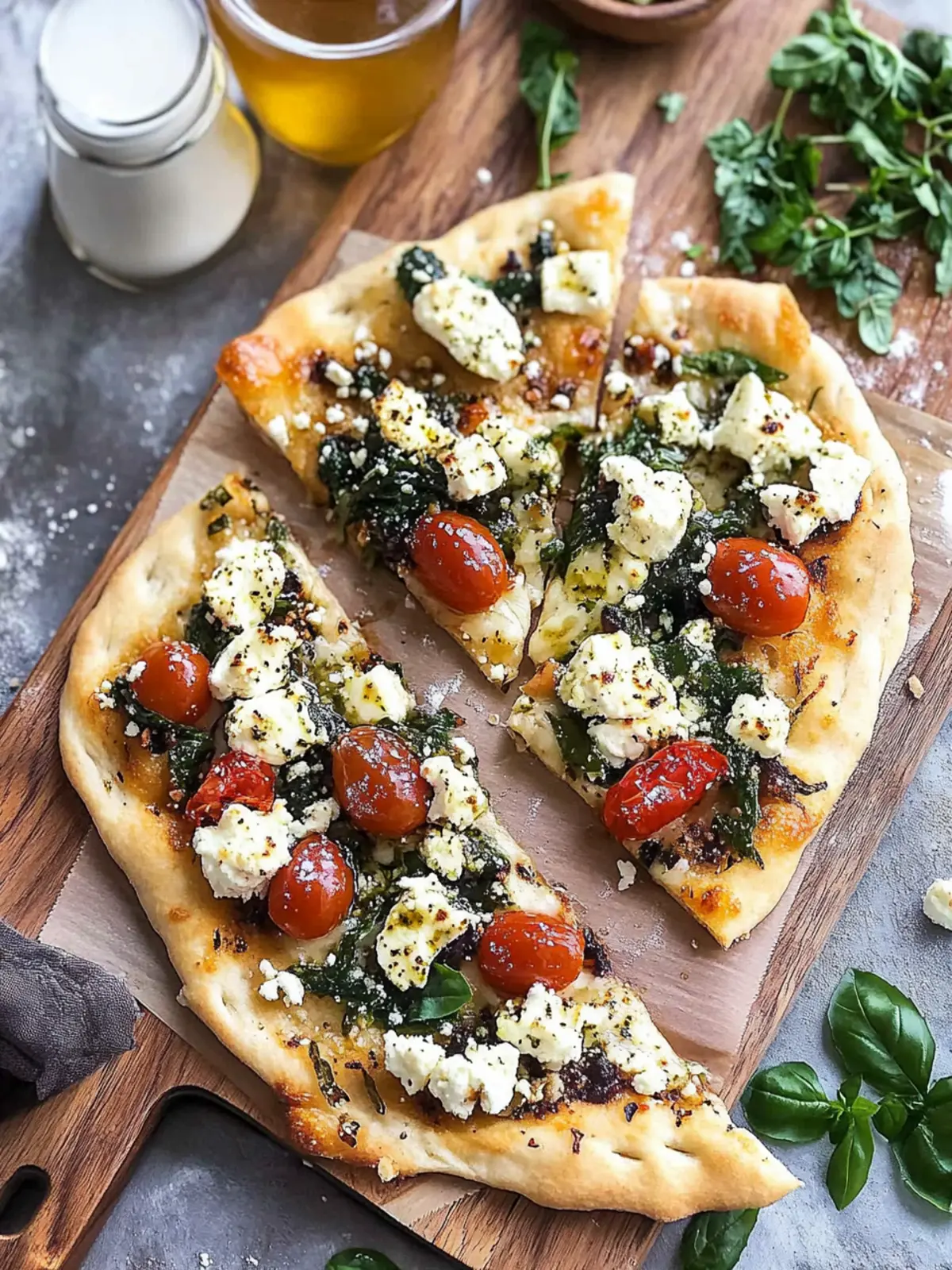 Delicious Greek Flatbread Pizza with Creamy Tzatziki Twist 2 Greek Flatbread Pizza