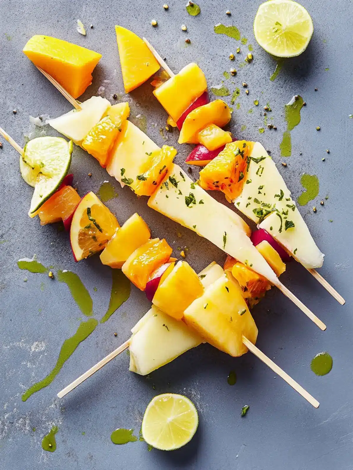 Frozen Tropical Fruit Kebabs for a Chill Dessert Vibe 2 Frozen Tropical Fruit Kebabs