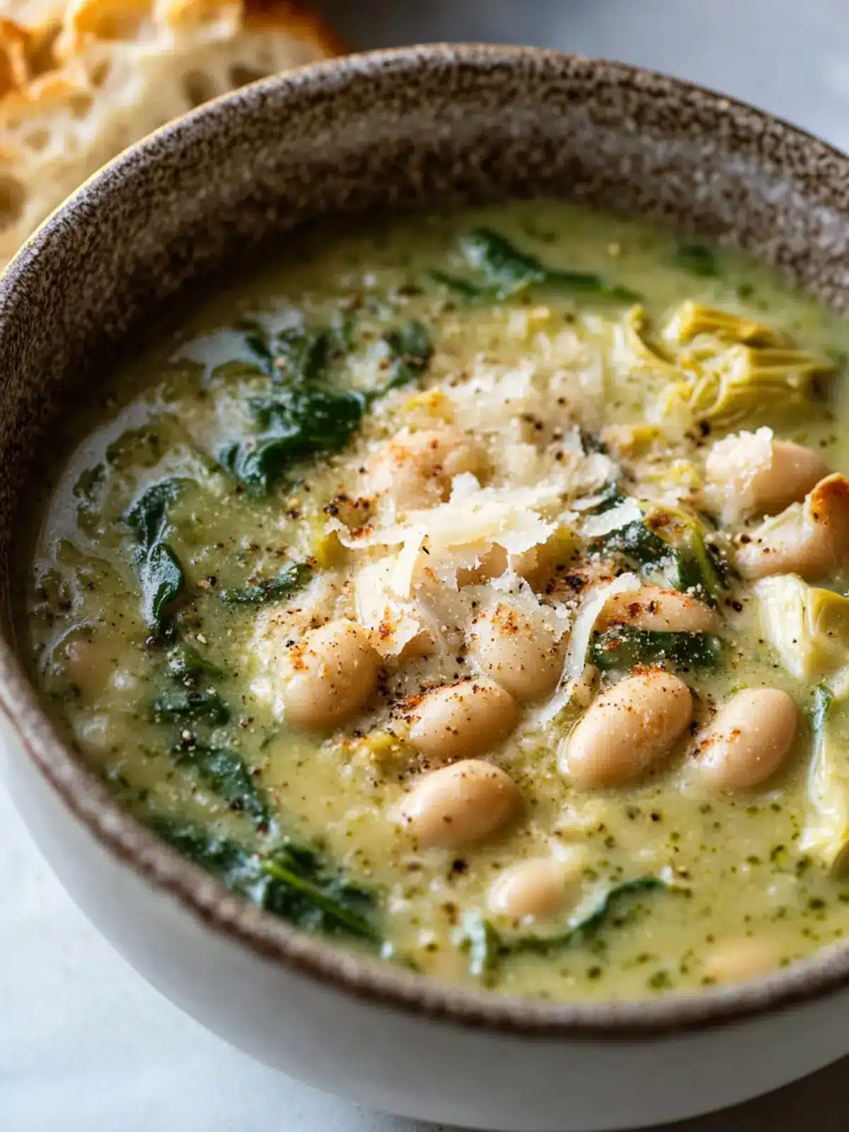 Creamy Spinach Artichoke White Bean Soup for Cozy Nights 3 Spinach Artichoke White Bean Soup