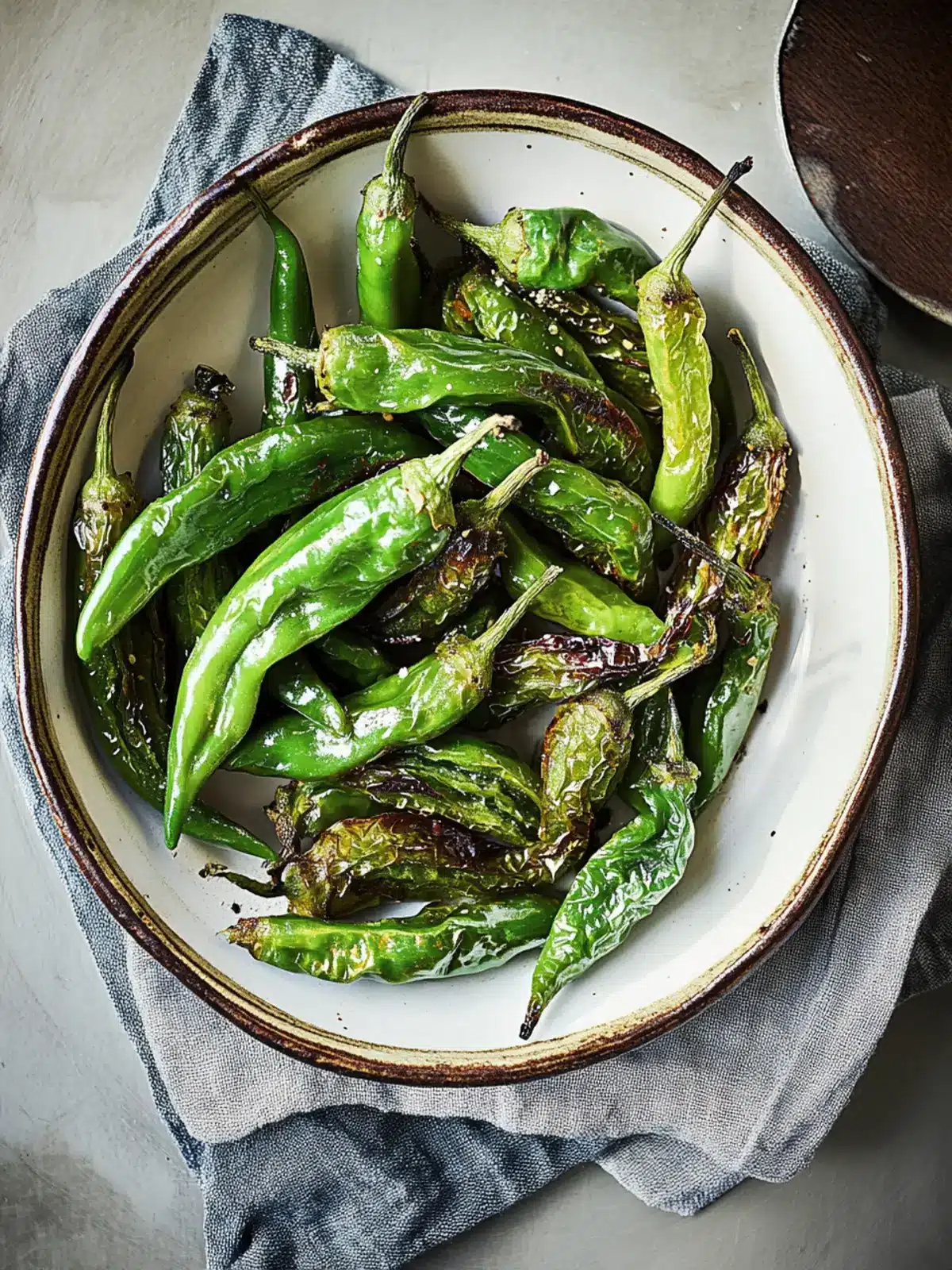 Savory Blistered Shishito Peppers Ready in 15 Minutes 2 Blistered Shishito Peppers