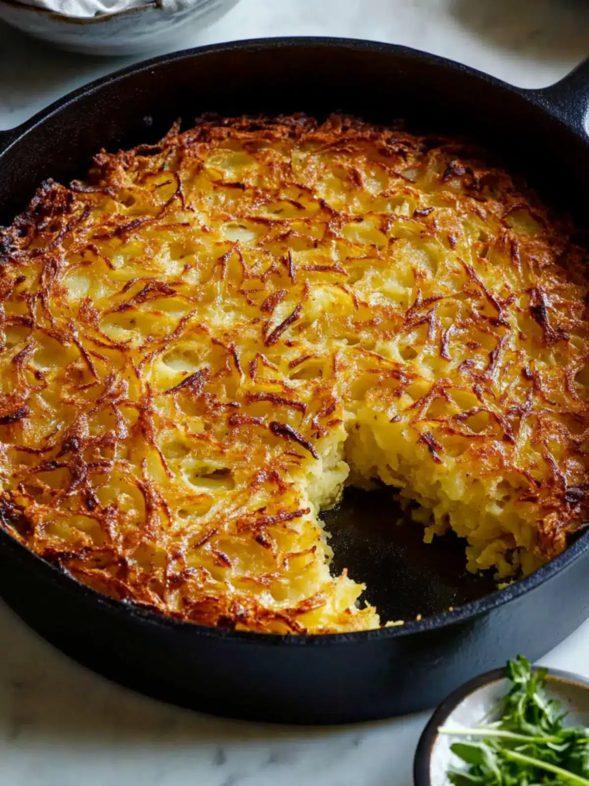 Crispy Cast-Iron Potato Kugel: Your New Favorite Comfort Dish 4 Cast-Iron Potato Kugel