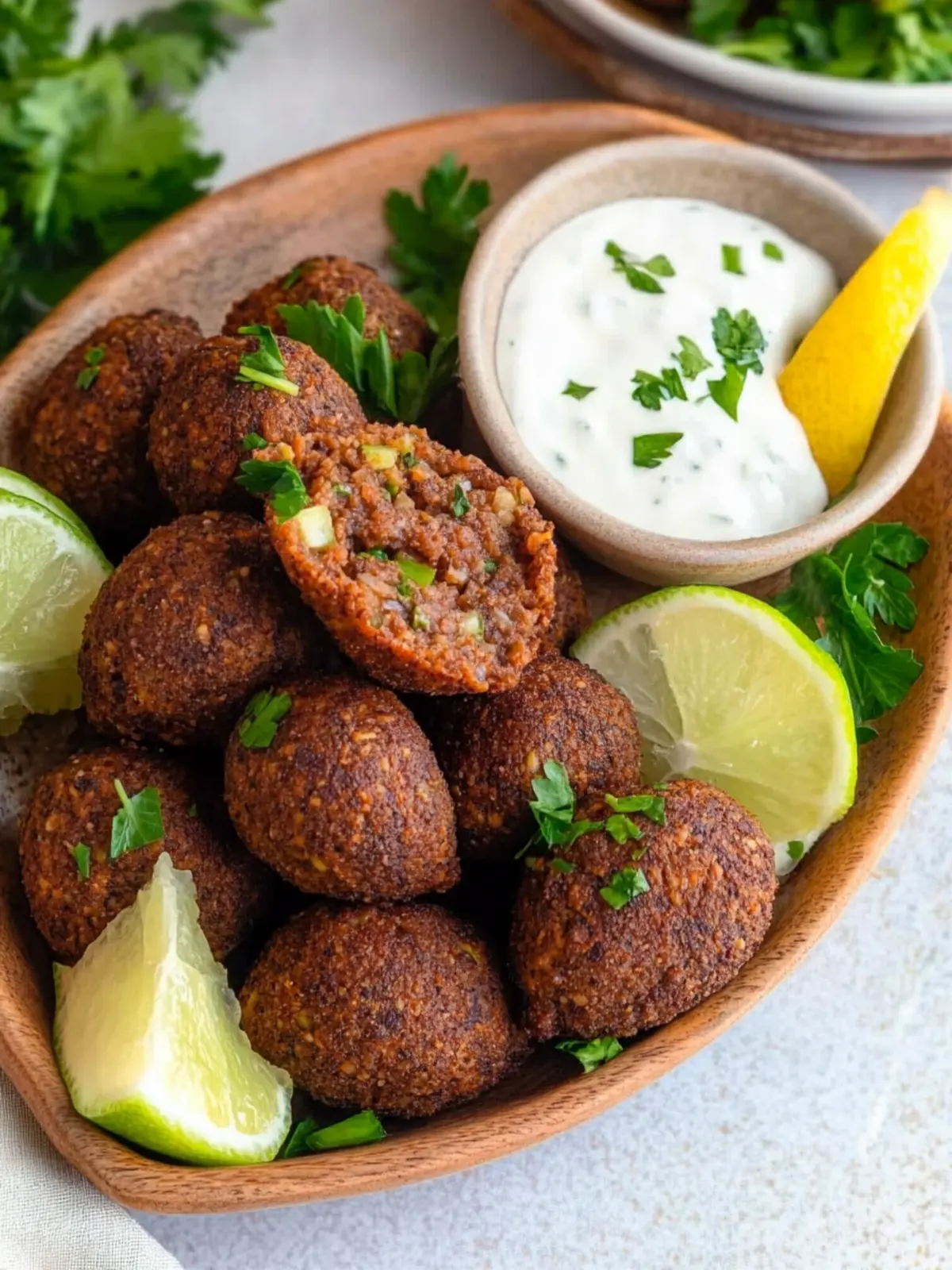 Crispy Lebanese Kibbeh Balls: A Flavorful Homemade Treat 3 Lebanese Kibbeh Balls