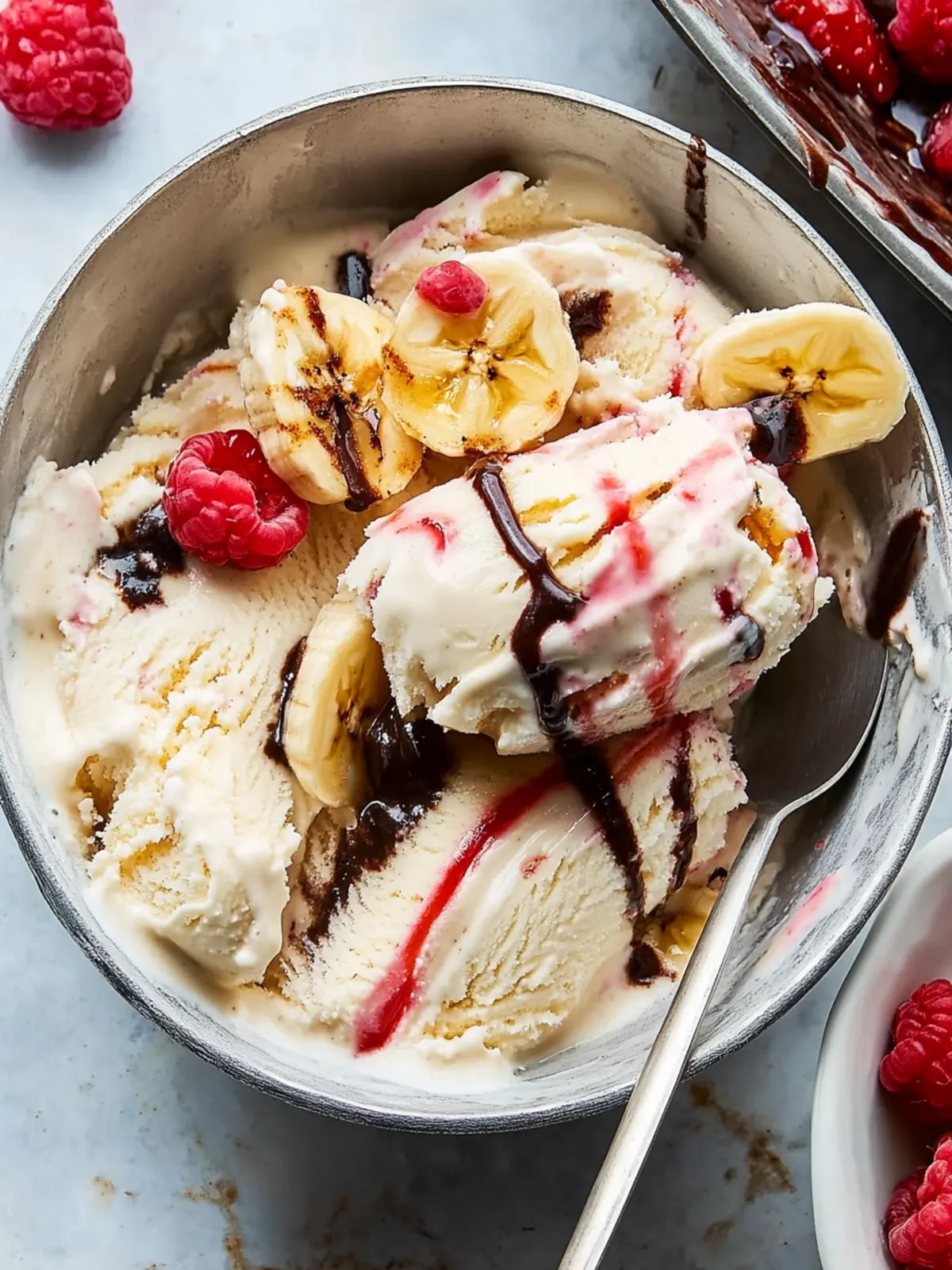 No-Churn Banana Split Ice Cream: A Dreamy Summer Treat 2 No-Churn Banana Split Ice Cream